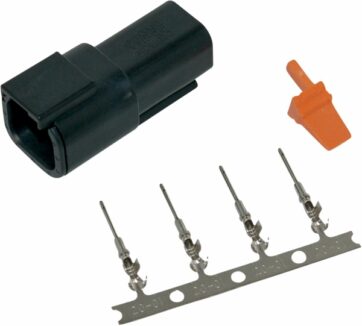 RECEPTACLE DEUTSCH DTM 4-PIN CONNECTOR KIT BLACK