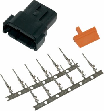 RECEPTACLE DEUTSCH DTM 12-PIN CONNECTOR KIT BLACK