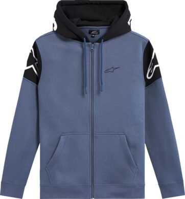 HOODIE ZIP VELOCITY BL/BLK L