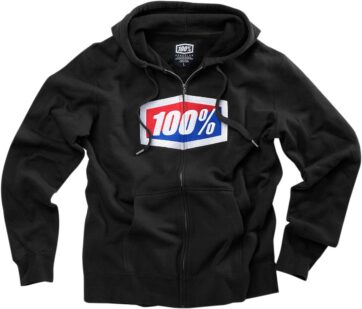 OFFICIAL FULL-ZIP HOODY BLACK SMALL