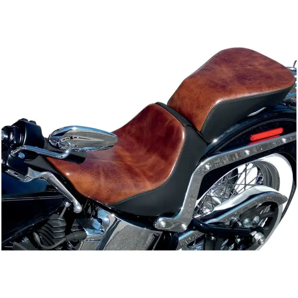 LARIAT OPTIONAL PILLION PAD LEATHER WITH GEL DISTRESSED BROWN HARLEY DAVIDSON - Bild 2