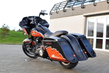 Flow Stretched Saddlebags w/o Lids for Harley Davidson Touring 1993 - 2013 models - Bild 5