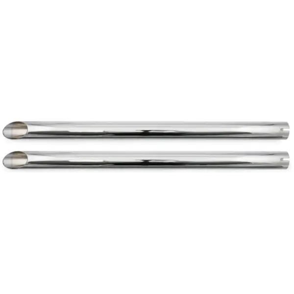 Universal head pipe extension set 30" long chrome - 1-3/4" huvudrör