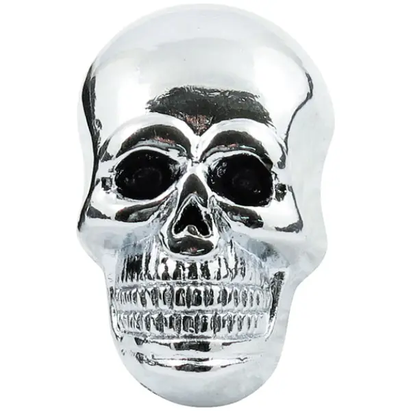 CHROME SKULL LARGE 5/16 - 18, STUD