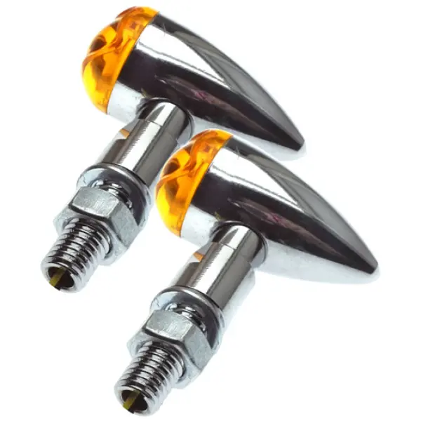 PB2 LED turn signals chrome, amber lens