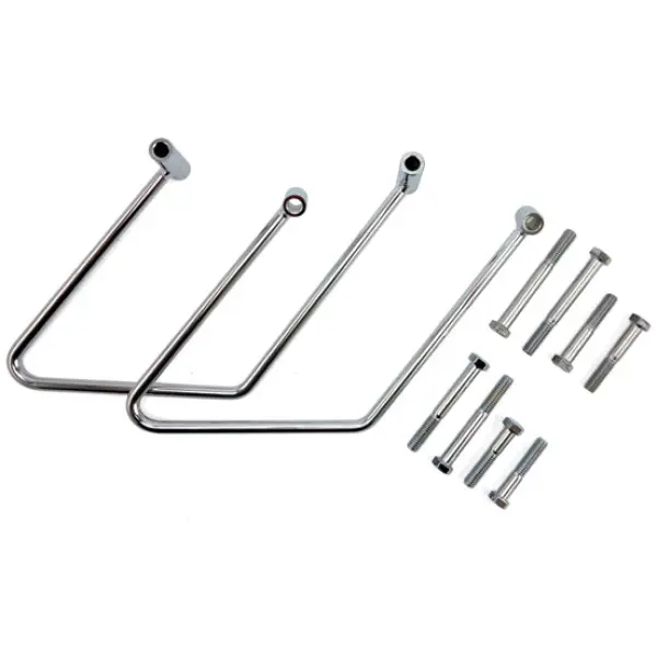 Saddlebag support kit. Chrome - 00-05 FXST; 00-17 FLST (exkl. FXSTC/D; 07-17 FLSTF; 12-15 FLS)