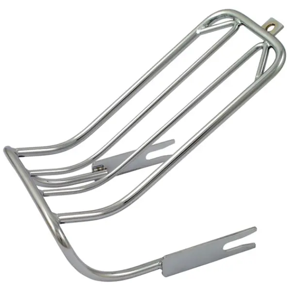 Luggage rack, for bobbed rear fender. Chrome - 84-99 FXST