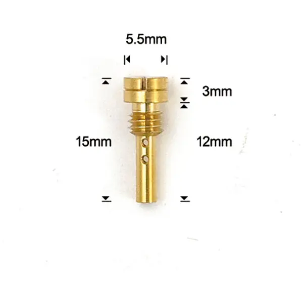 Slow jet for Keihin butterfly carb. 65 - 76-89 Big Twin; 76-87 XL Sportster. Med Keihin fjärilsförgasare