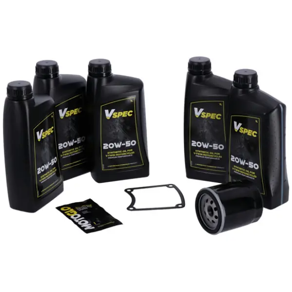 MCS, 'Big Oil' service kit. Full synthetic. Black filter - 87-94 FXR